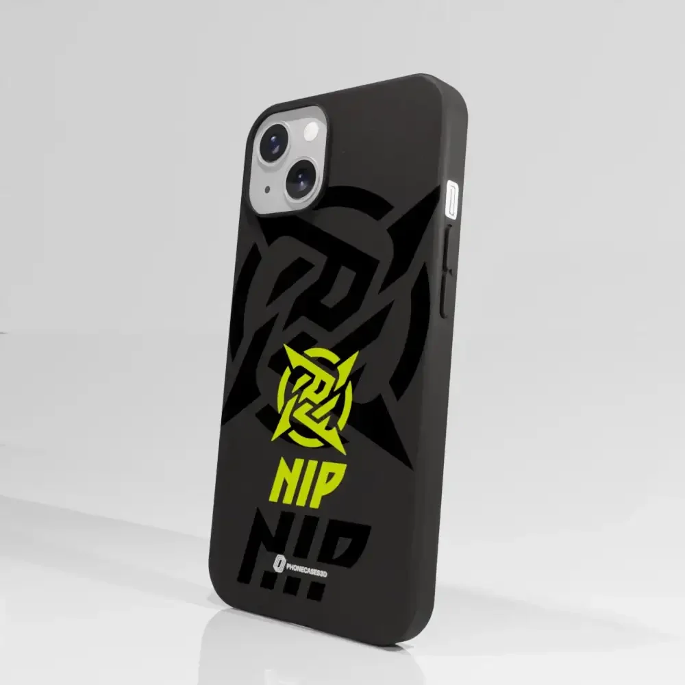 Ninjas in Pyjamas Official Compostable Phone Case Stealth Logo Black Yellow - Image 53
