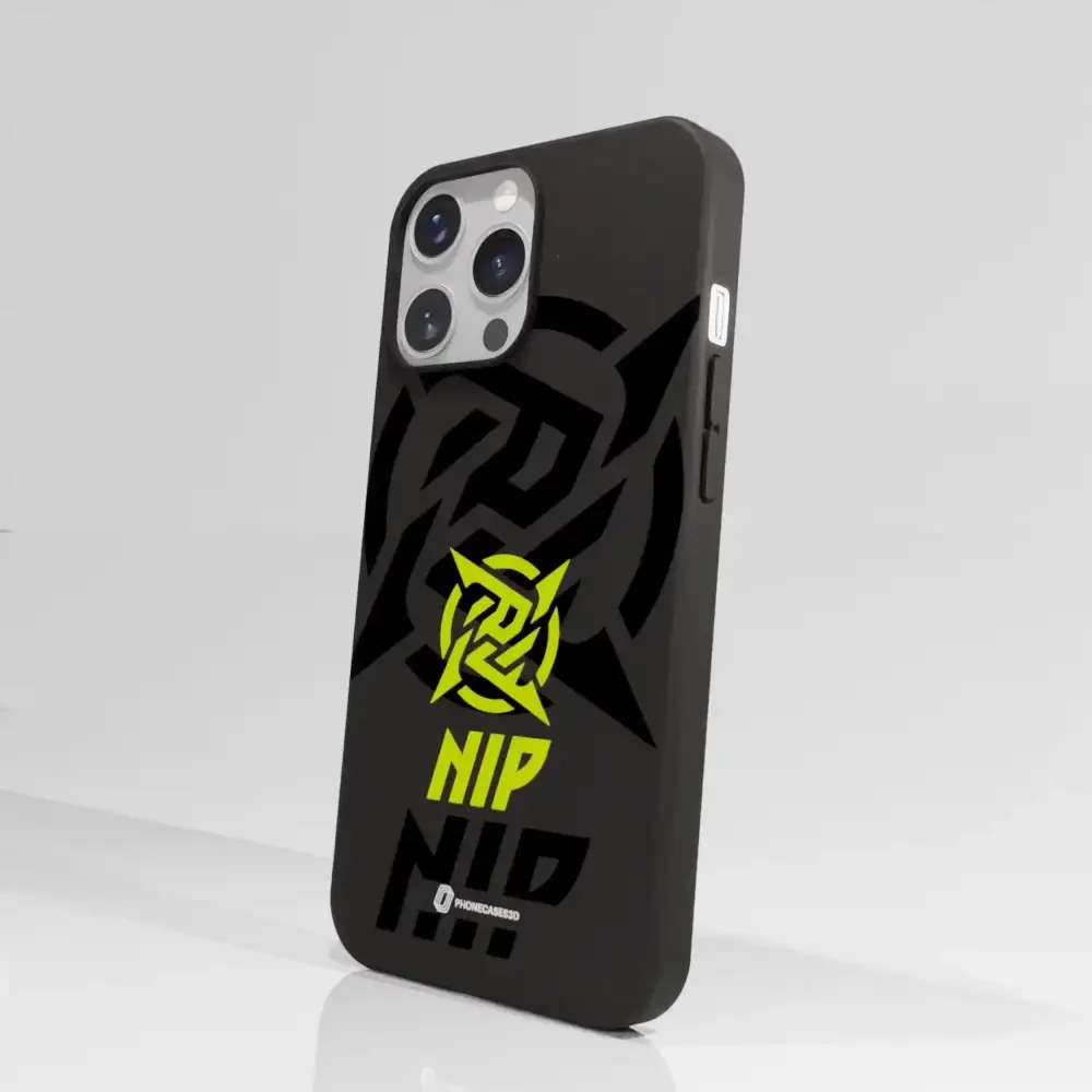Ninjas in Pyjamas Official Compostable Phone Case Stealth Logo Black Yellow - Image 58
