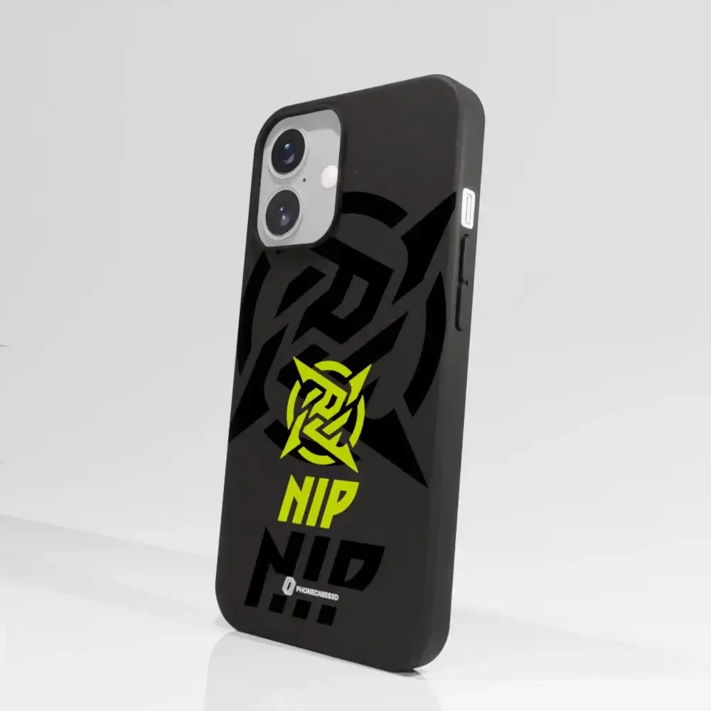 Ninjas in Pyjamas Official Compostable Phone Case Stealth Logo Black Yellow - Image 64