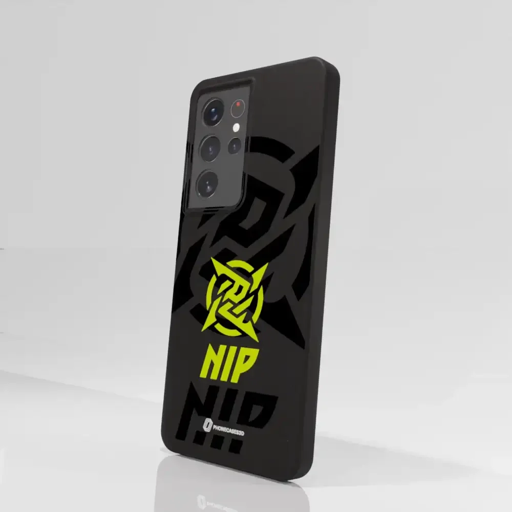 Ninjas in Pyjamas Official Compostable Phone Case Stealth Logo Black Yellow - Image 70