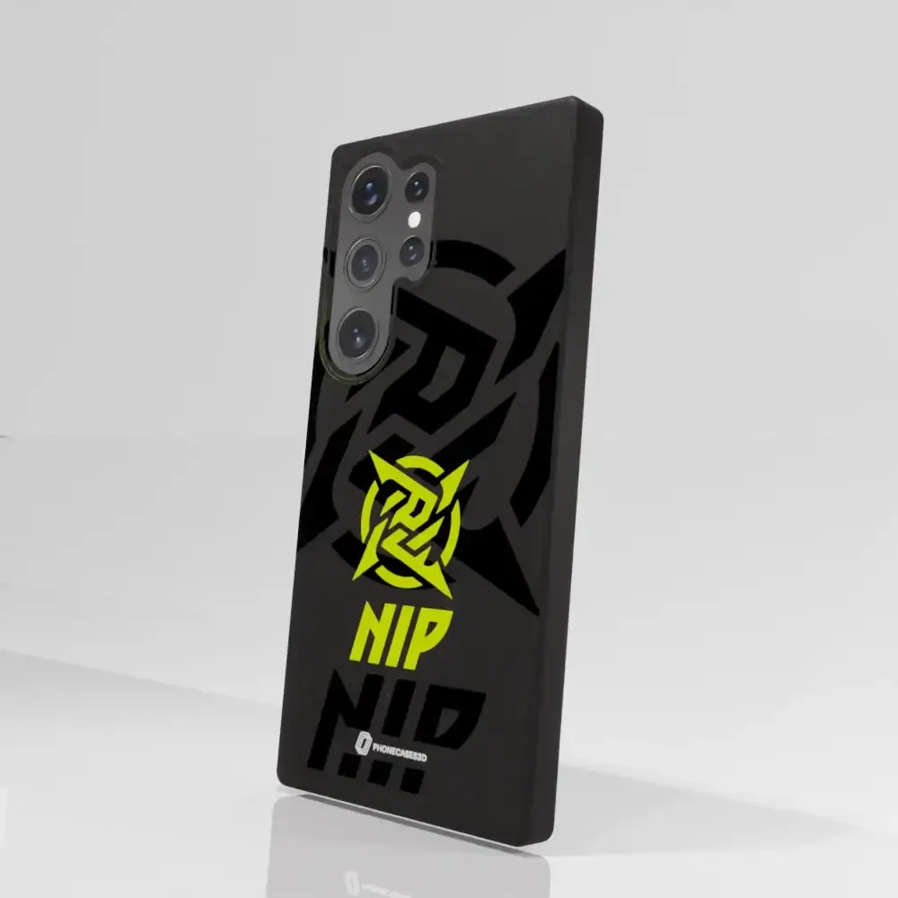 Ninjas in Pyjamas Official Compostable Phone Case Stealth Logo Black Yellow - Image 76