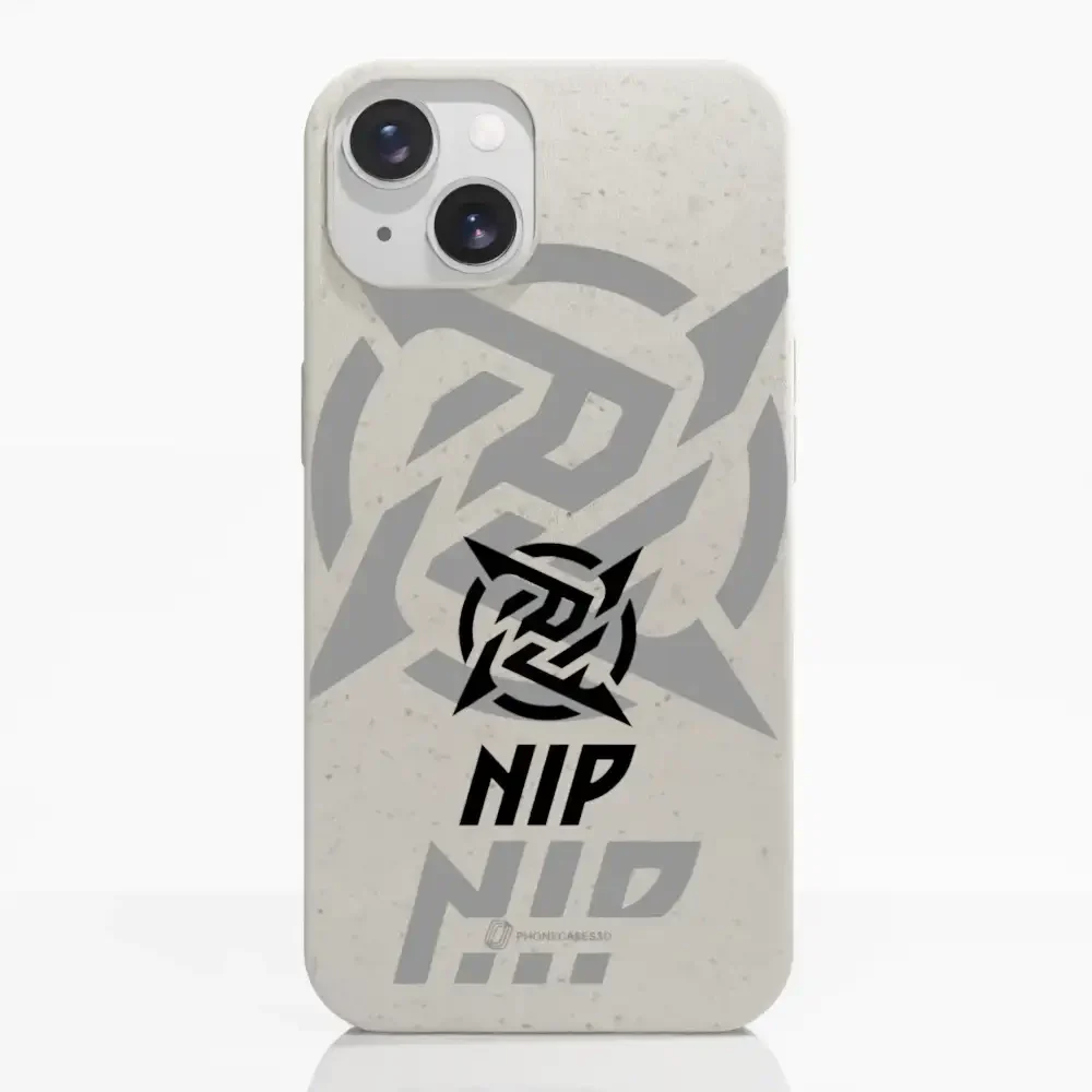 Ninjas in Pyjamas Official Compostable Phone Case Stealth Logo White - Image 10