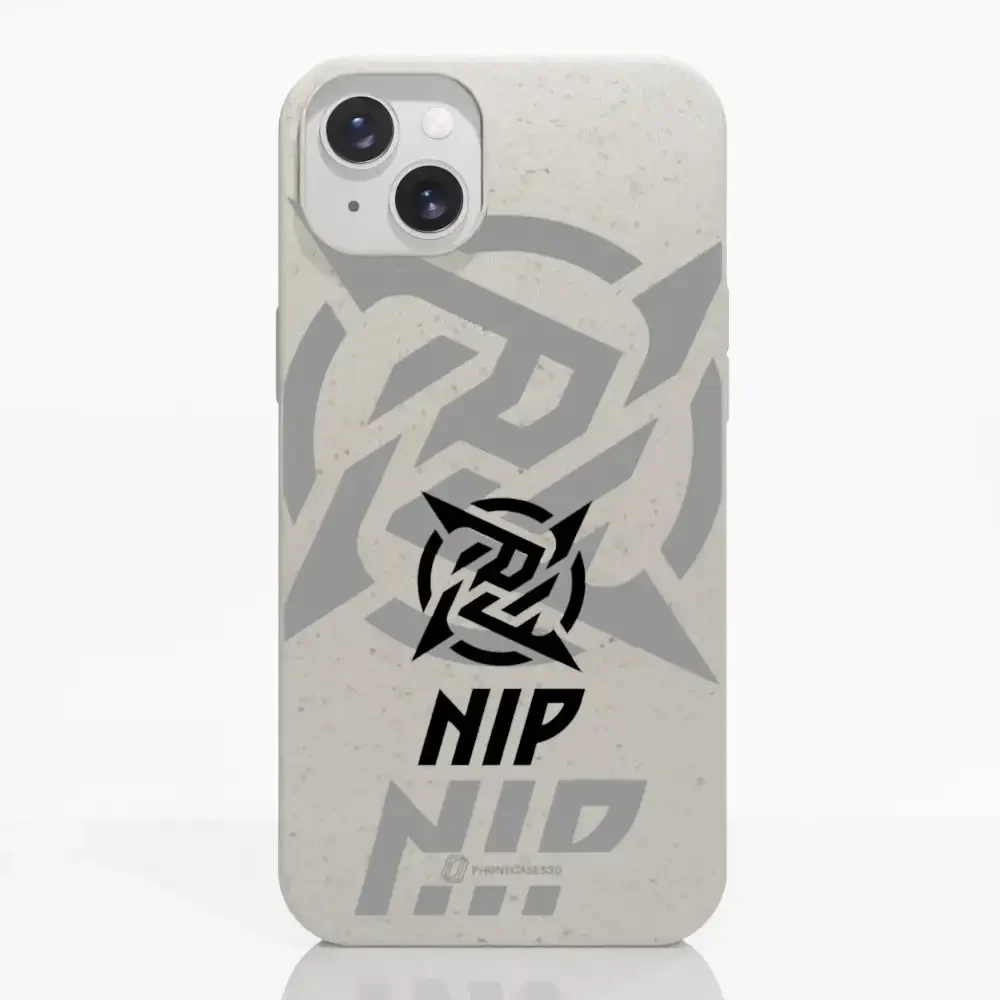 Ninjas in Pyjamas Official Compostable Phone Case Stealth Logo White - Image 11