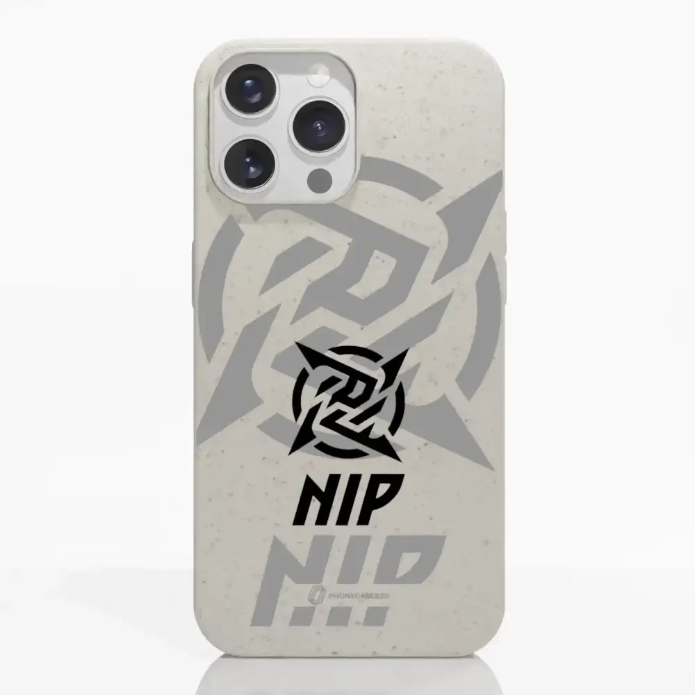 Ninjas in Pyjamas Official Compostable Phone Case Stealth Logo White - Image 12