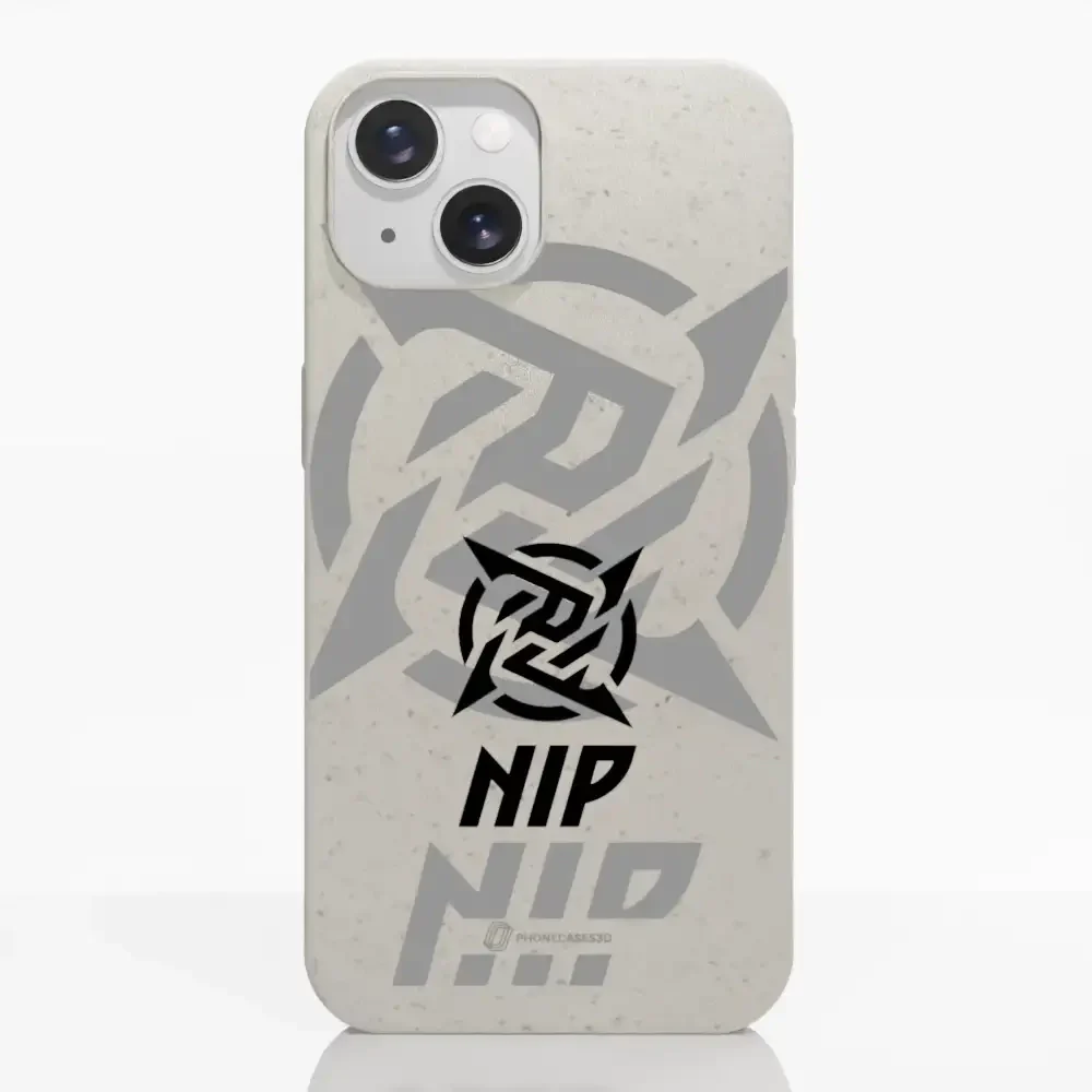 Ninjas in Pyjamas Official Compostable Phone Case Stealth Logo White - Image 14