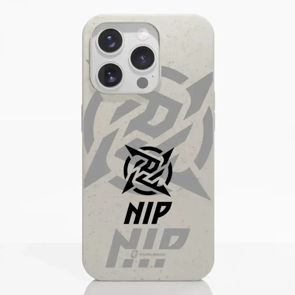 Ninjas in Pyjamas Official Compostable Phone Case Stealth Logo White - Image 16