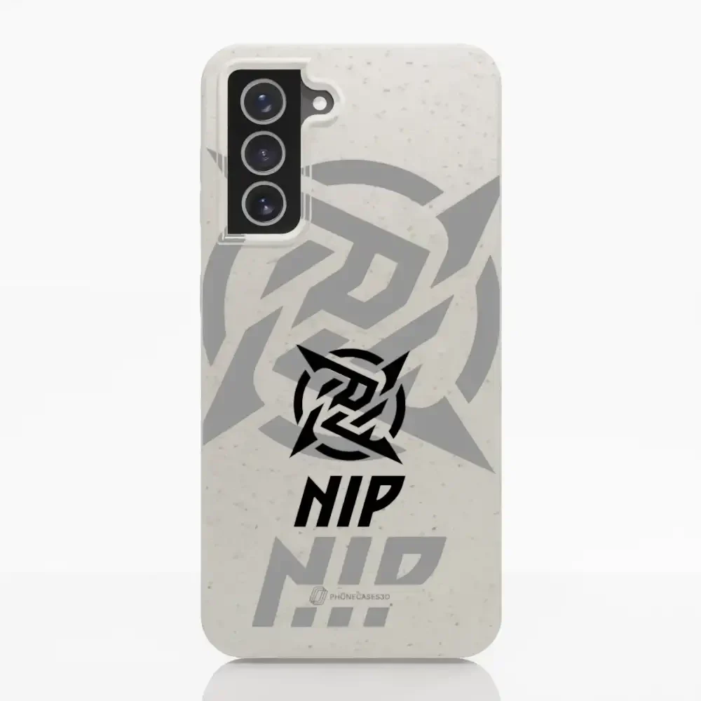Ninjas in Pyjamas Official Compostable Phone Case Stealth Logo White - Image 24