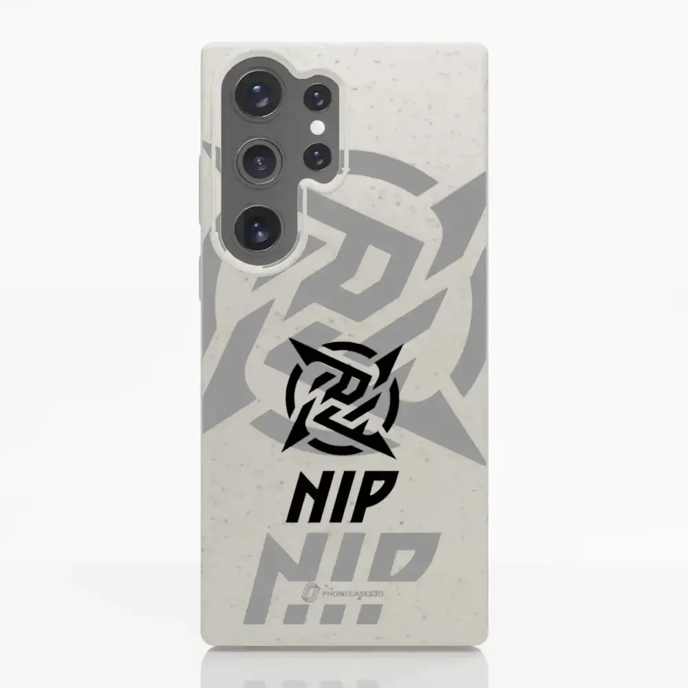 Ninjas in Pyjamas Official Compostable Phone Case Stealth Logo White - Image 32