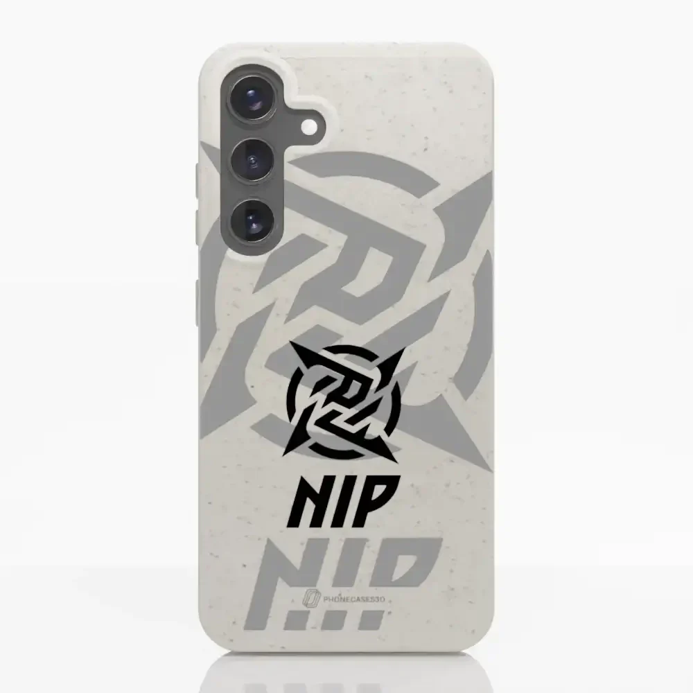 Ninjas in Pyjamas Official Compostable Phone Case Stealth Logo White - Image 34