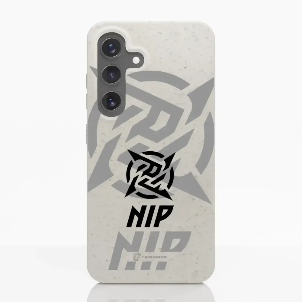 Ninjas in Pyjamas Official Compostable Phone Case Stealth Logo White - Image 36