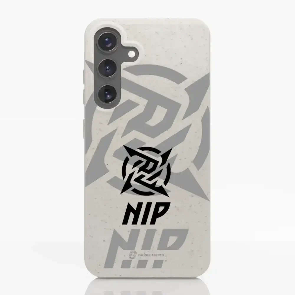 Ninjas in Pyjamas Official Compostable Phone Case Stealth Logo White - Image 37