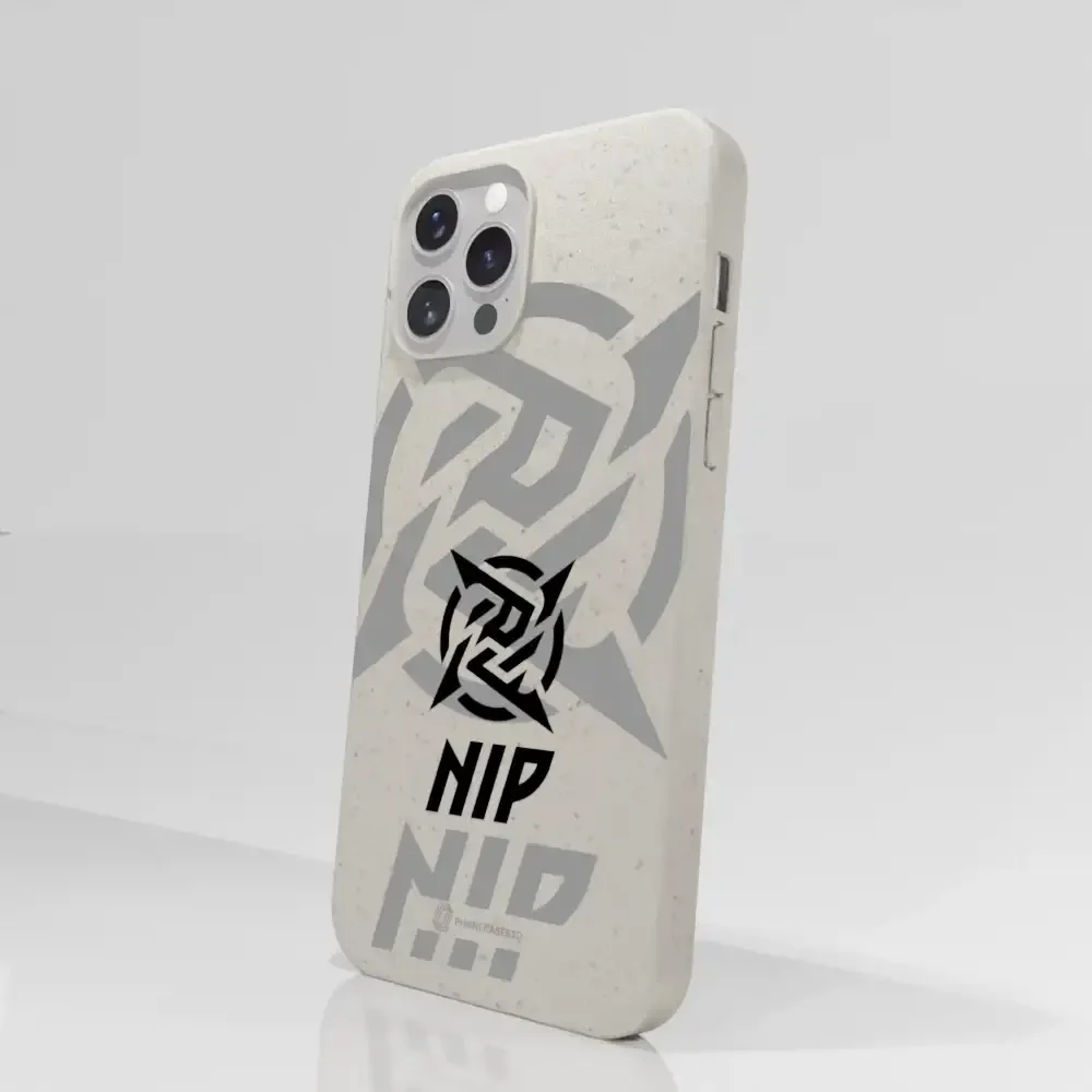 Ninjas in Pyjamas Official Compostable Phone Case Stealth Logo White - Image 52