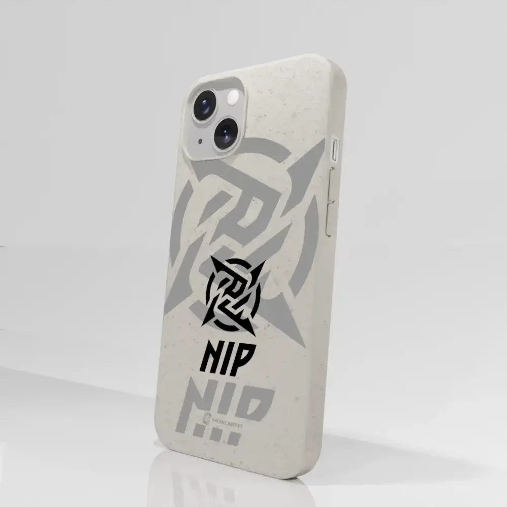 Ninjas in Pyjamas Official Compostable Phone Case Stealth Logo White - Image 60