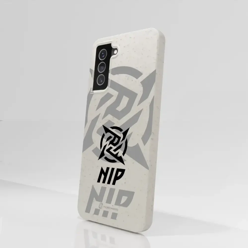 Ninjas in Pyjamas Official Compostable Phone Case Stealth Logo White - Image 69