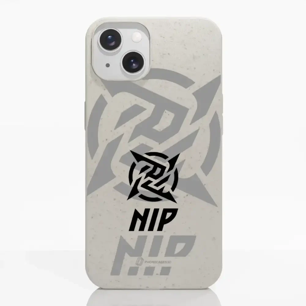 Ninjas in Pyjamas Official Compostable Phone Case Stealth Logo White - Image 7