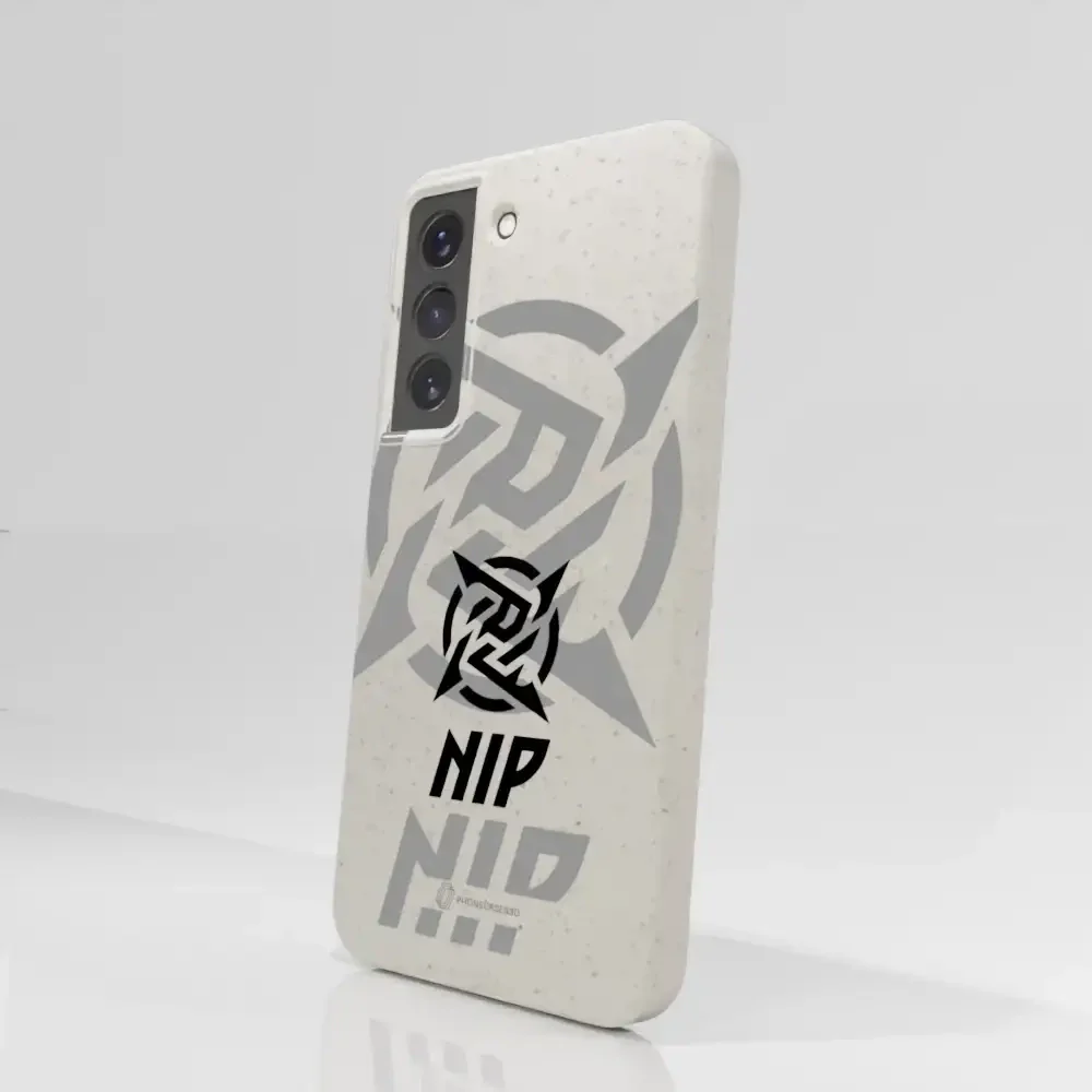 Ninjas in Pyjamas Official Compostable Phone Case Stealth Logo White - Image 71