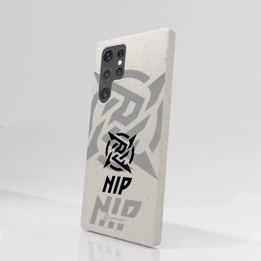 Ninjas in Pyjamas Official Compostable Phone Case Stealth Logo White - Image 73