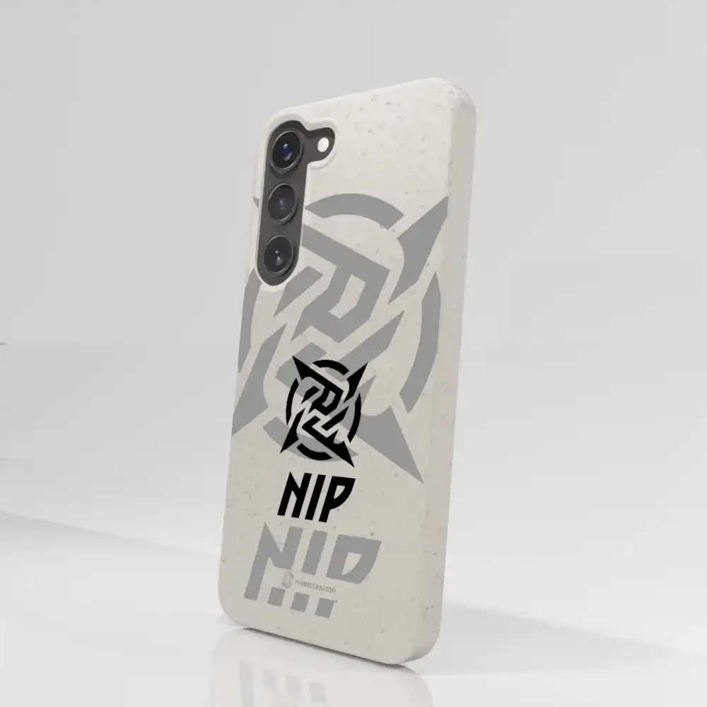 Ninjas in Pyjamas Official Compostable Phone Case Stealth Logo White - Image 74