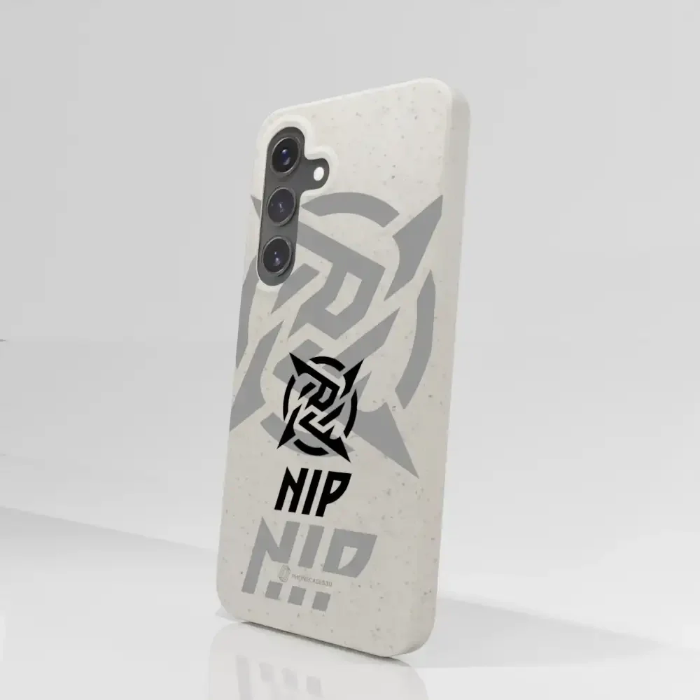 Ninjas in Pyjamas Official Compostable Phone Case Stealth Logo White - Image 77