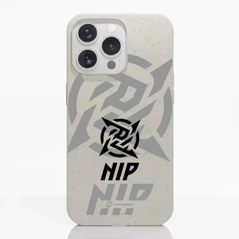 Ninjas in Pyjamas Official Compostable Phone Case Stealth Logo White - Image 8