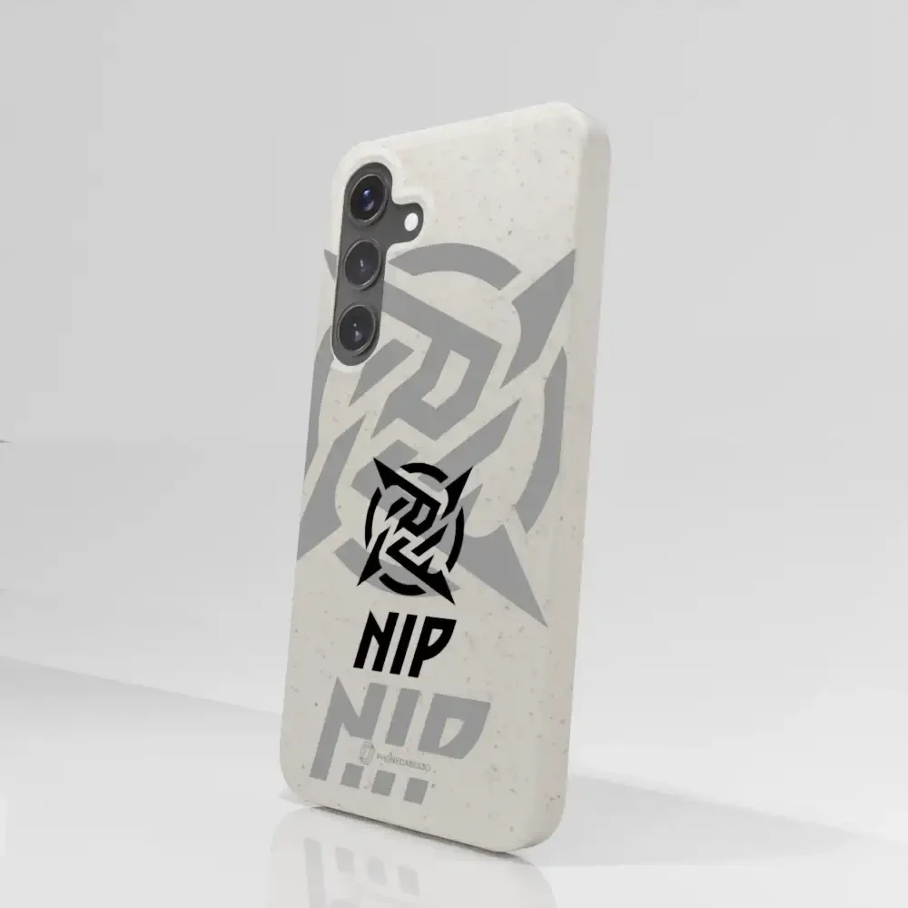 Ninjas in Pyjamas Official Compostable Phone Case Stealth Logo White - Image 81