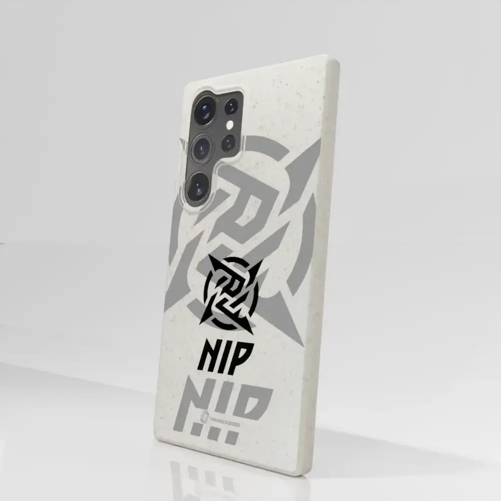 Ninjas in Pyjamas Official Compostable Phone Case Stealth Logo White - Image 82