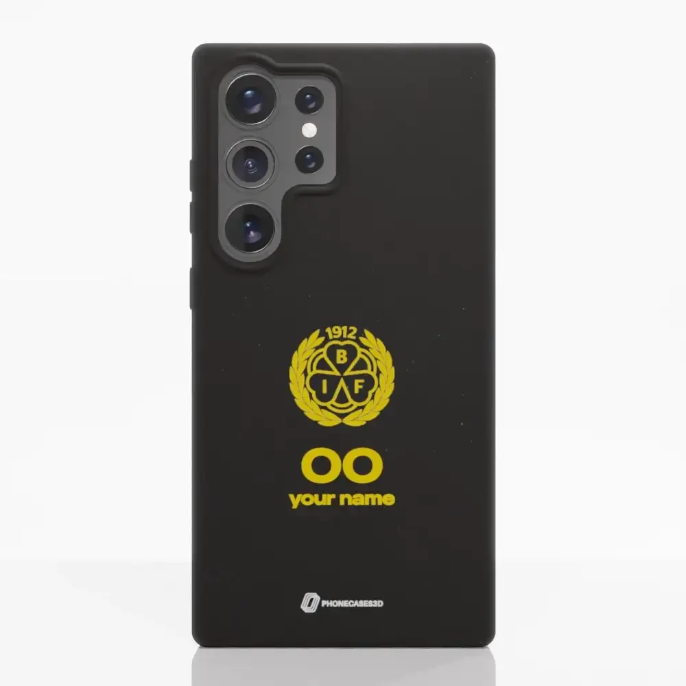 Official Brynäs IF Black Compostable Phone Case with Logo - Image 44