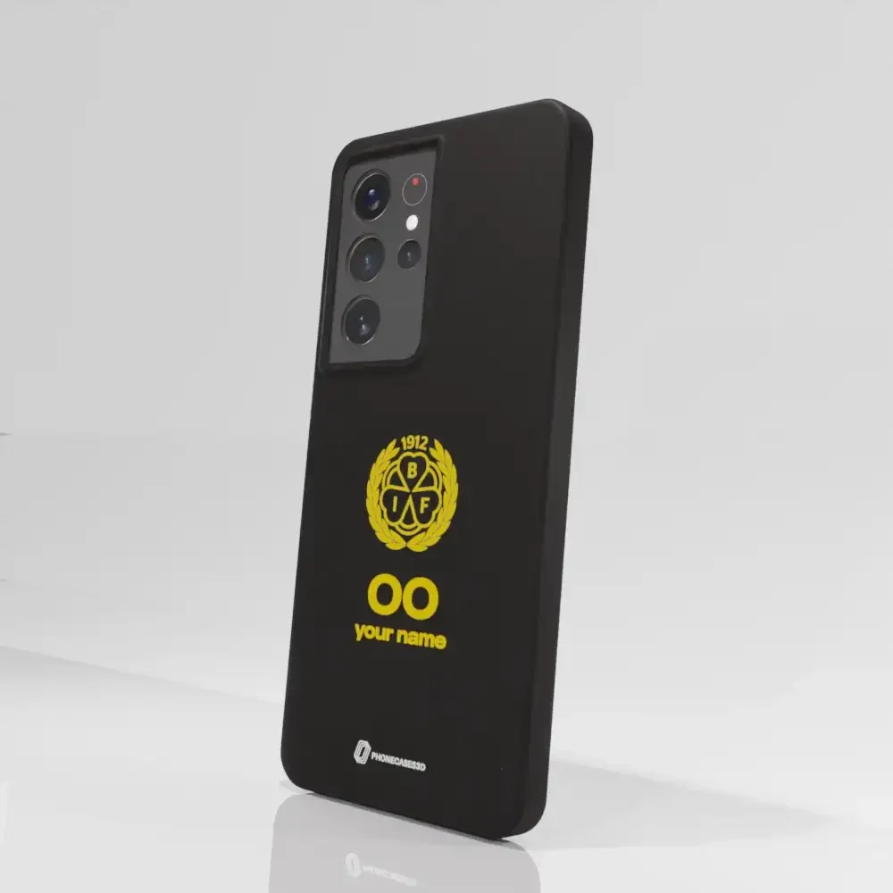 Official Brynäs IF Black Compostable Phone Case with Logo - Image 69