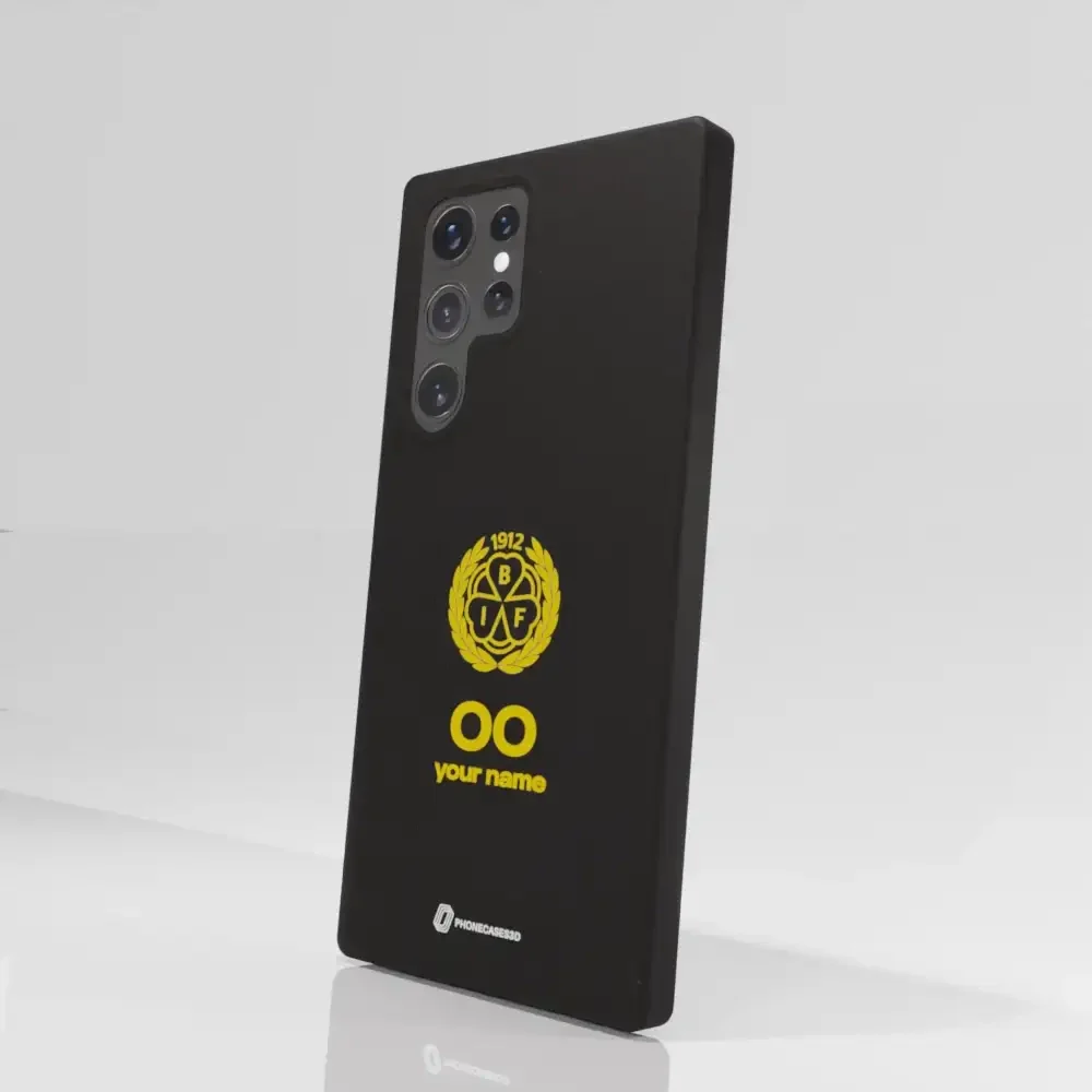 Official Brynäs IF Black Compostable Phone Case with Logo - Image 72