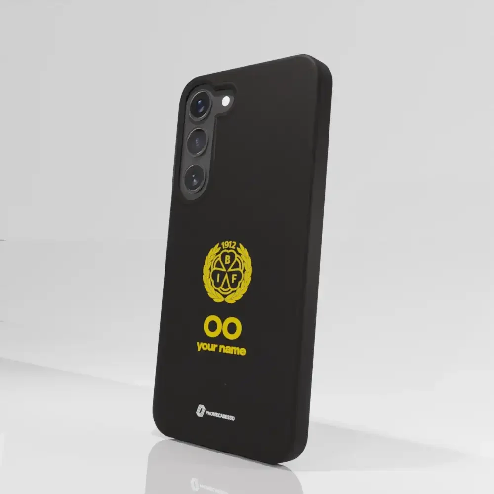 Official Brynäs IF Black Compostable Phone Case with Logo - Image 73