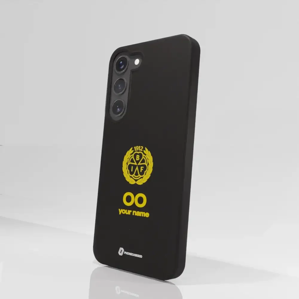 Official Brynäs IF Black Compostable Phone Case with Logo - Image 74