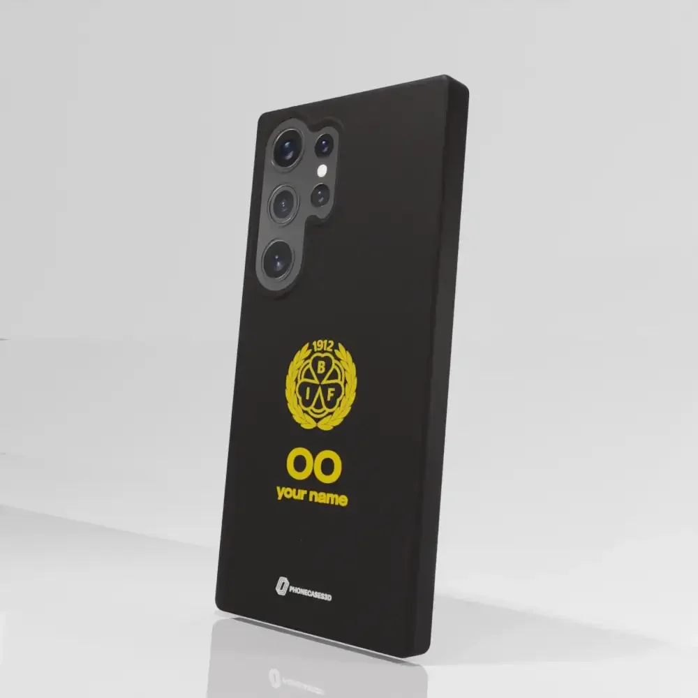 Official Brynäs IF Black Compostable Phone Case with Logo - Image 75