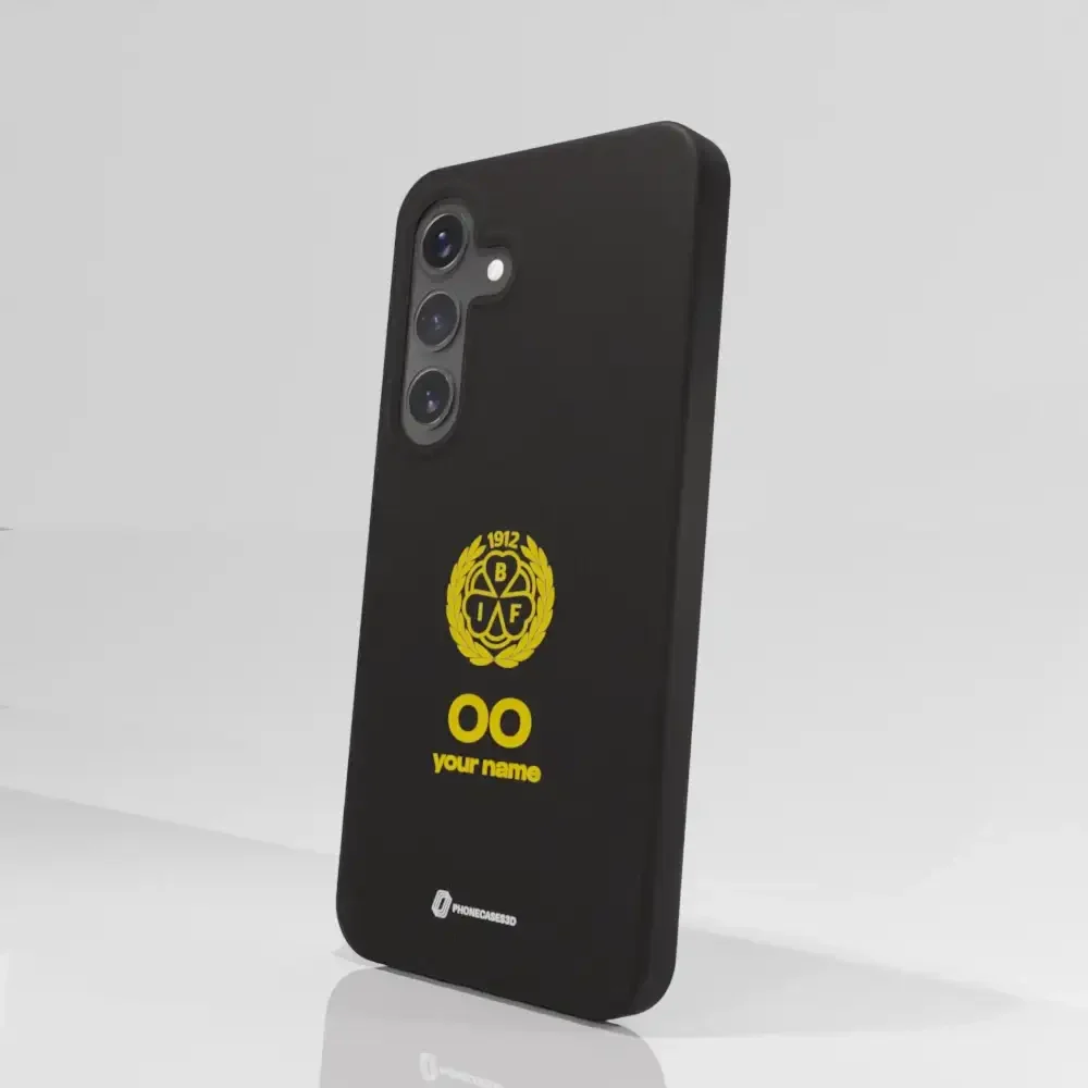 Official Brynäs IF Black Compostable Phone Case with Logo - Image 76
