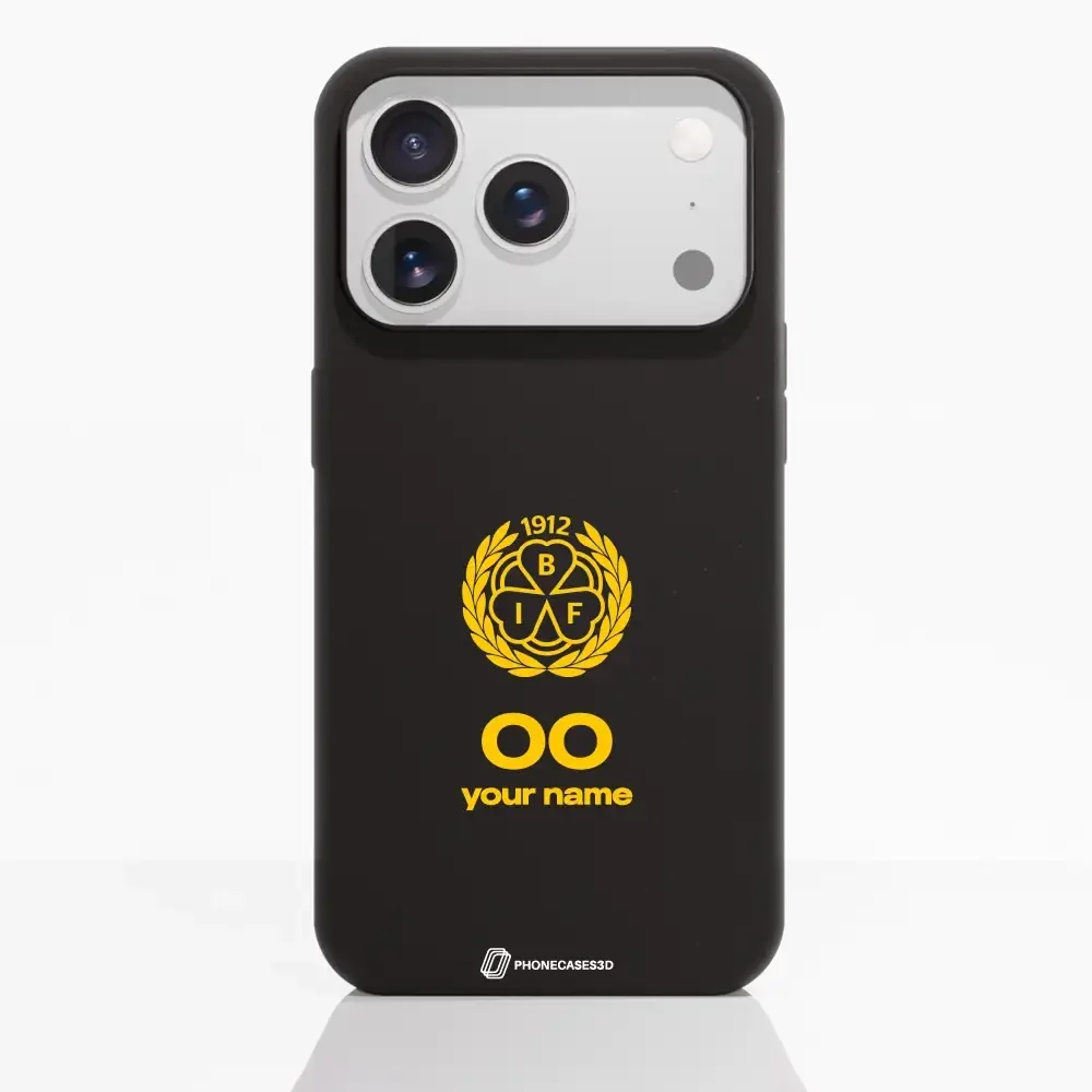 Official Brynäs IF Black Compostable Phone Case with Logo - Image 84