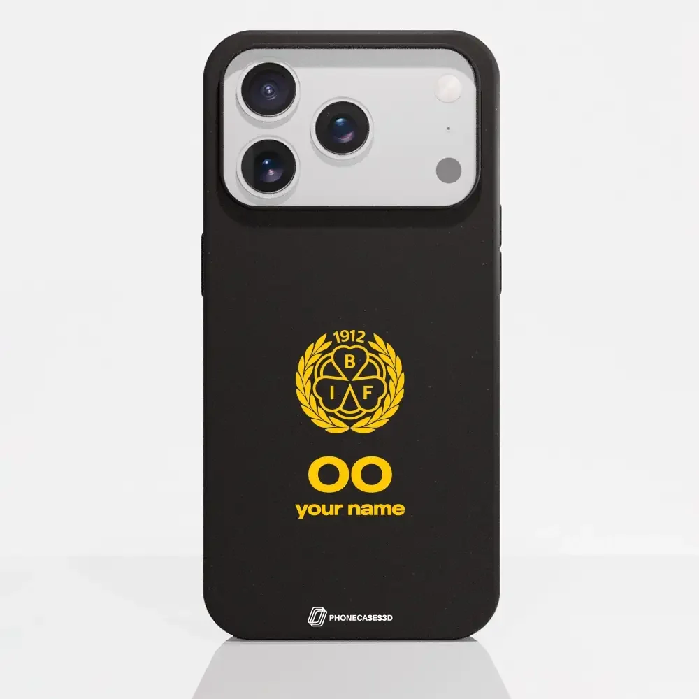 Official Brynäs IF Black Compostable Phone Case with Logo - Image 85