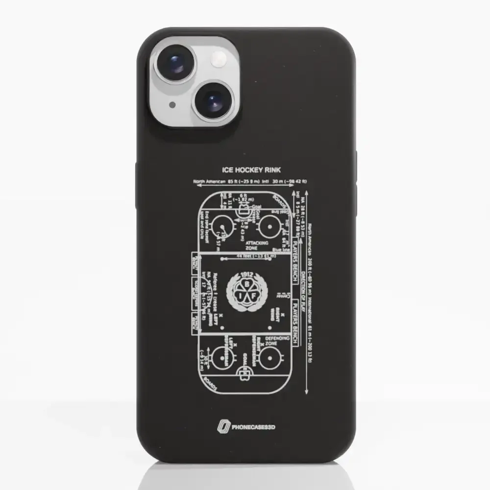 Official Brynäs IF Compostable Phone Case Sketch Hockey Field - Image 10