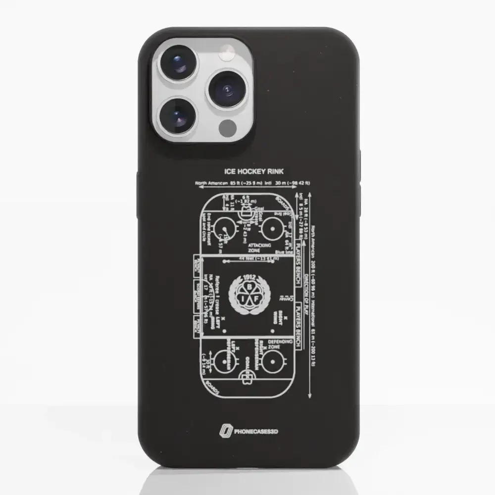 Official Brynäs IF Compostable Phone Case Sketch Hockey Field - Image 12