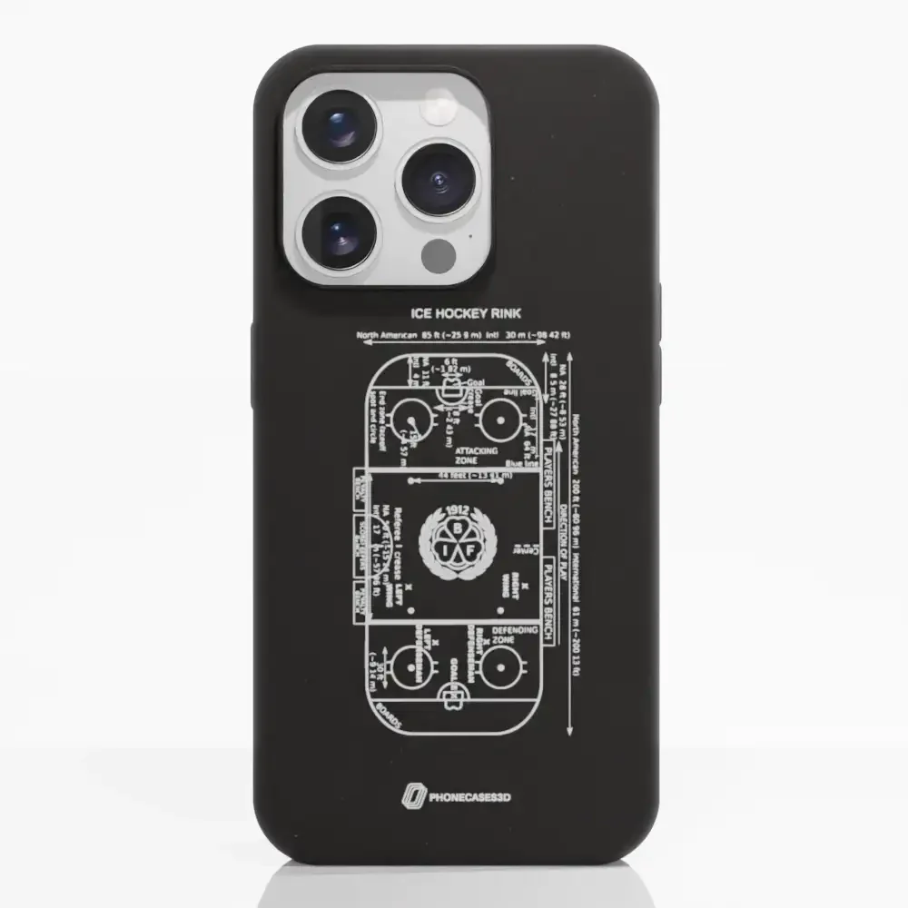 Official Brynäs IF Compostable Phone Case Sketch Hockey Field - Image 21