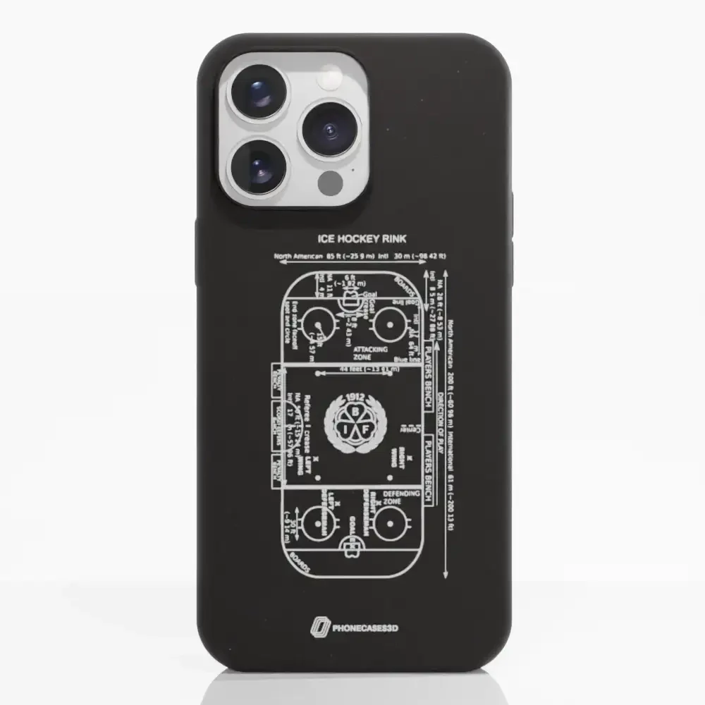 Official Brynäs IF Compostable Phone Case Sketch Hockey Field - Image 22