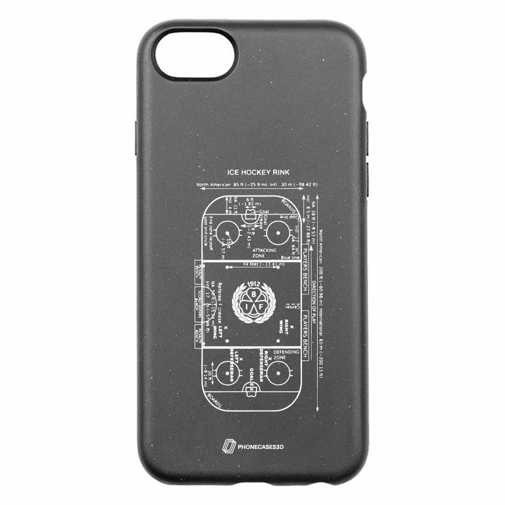 Official Brynäs IF Compostable Phone Case Sketch Hockey Field - Image 24