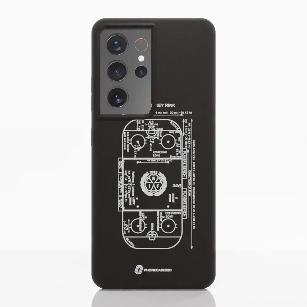 Official Brynäs IF Compostable Phone Case Sketch Hockey Field - Image 32