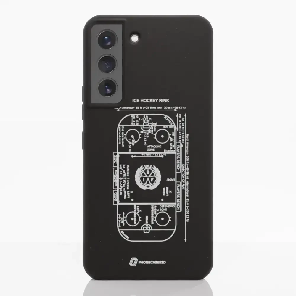 Official Brynäs IF Compostable Phone Case Sketch Hockey Field - Image 34