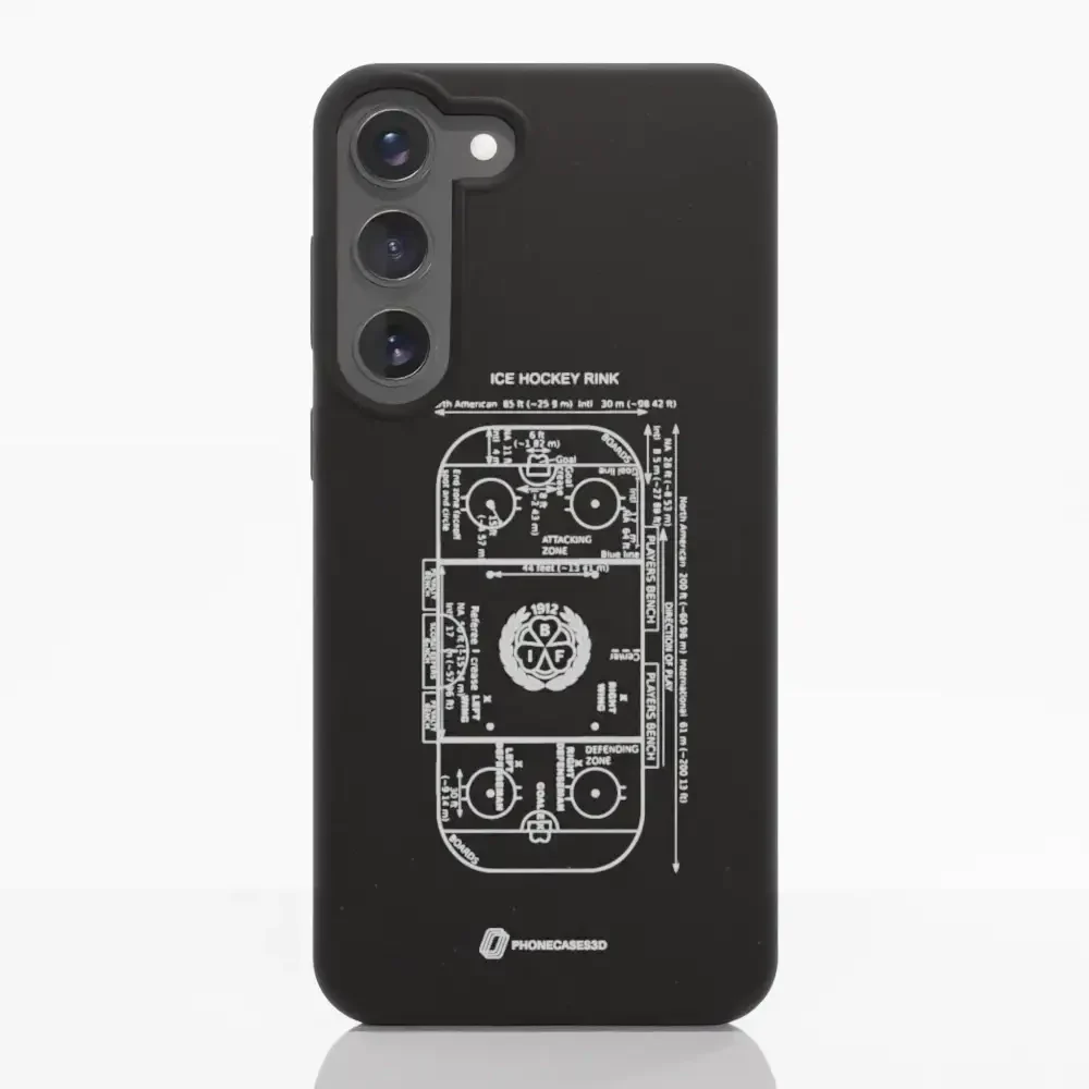 Official Brynäs IF Compostable Phone Case Sketch Hockey Field - Image 36