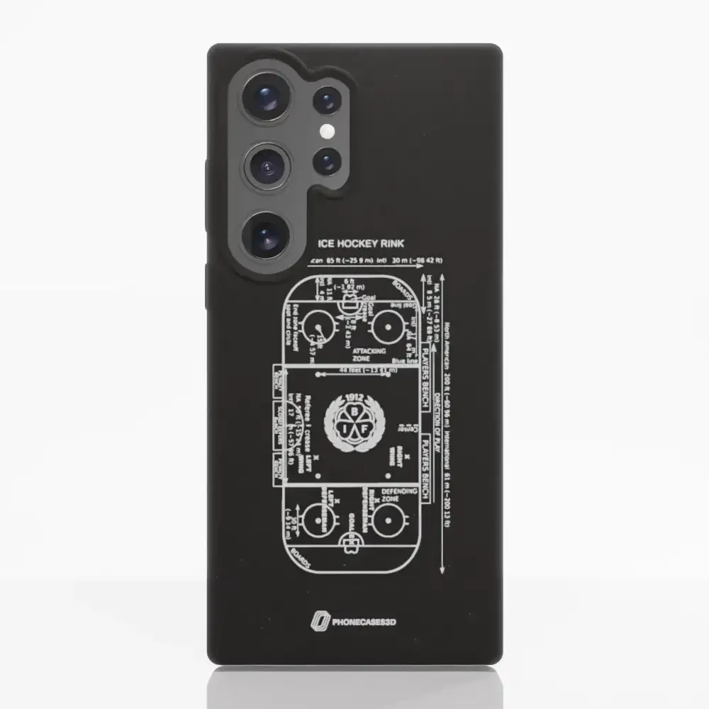 Official Brynäs IF Compostable Phone Case Sketch Hockey Field - Image 38