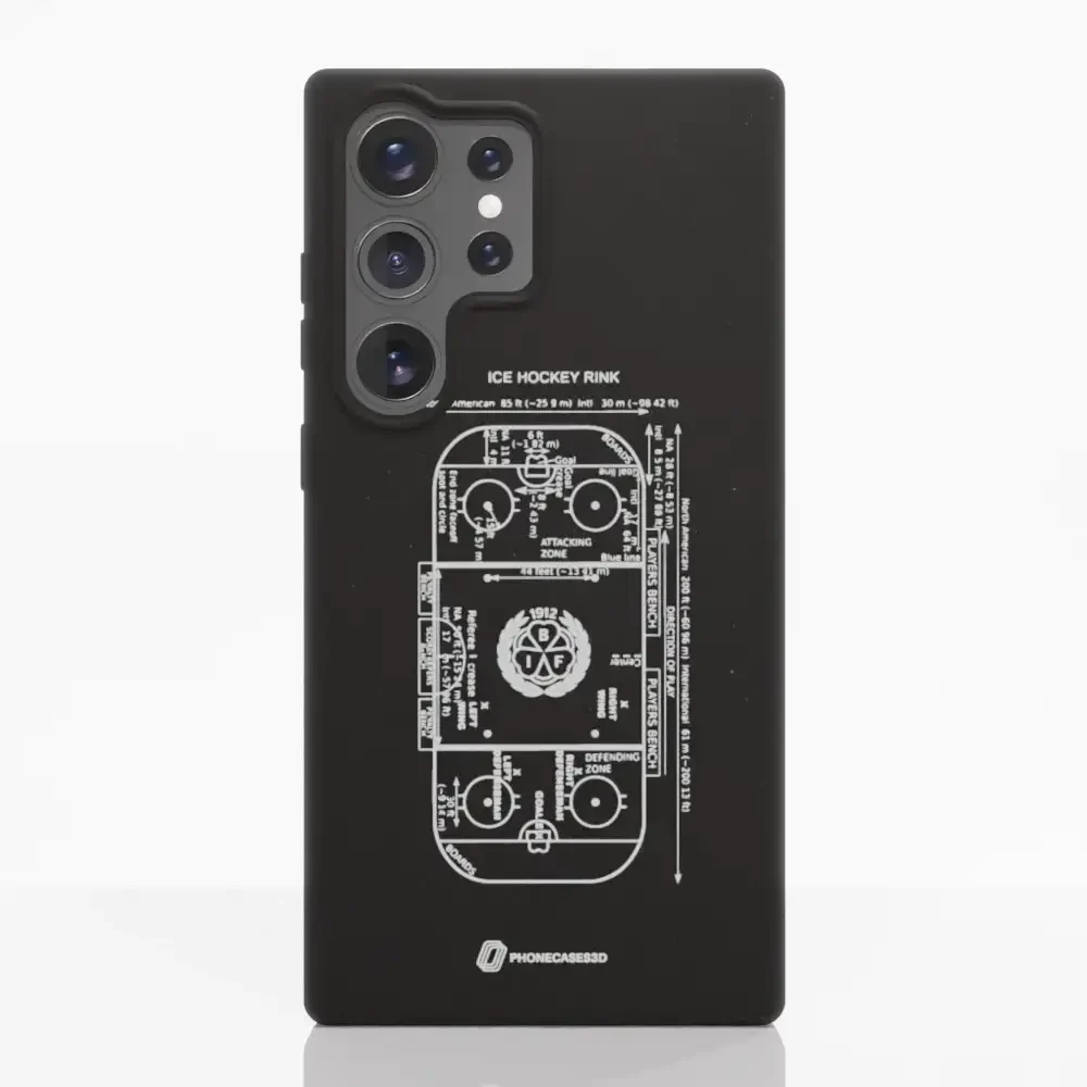 Official Brynäs IF Compostable Phone Case Sketch Hockey Field - Image 41