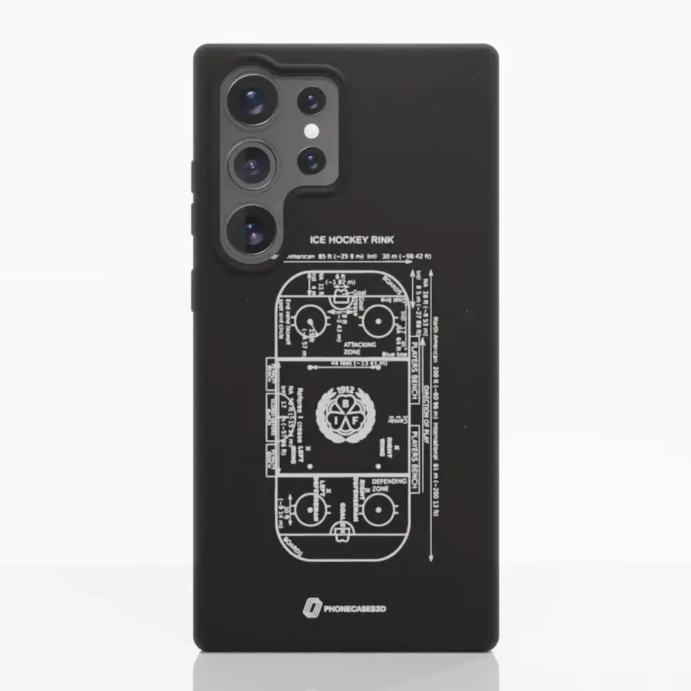 Official Brynäs IF Compostable Phone Case Sketch Hockey Field - Image 44