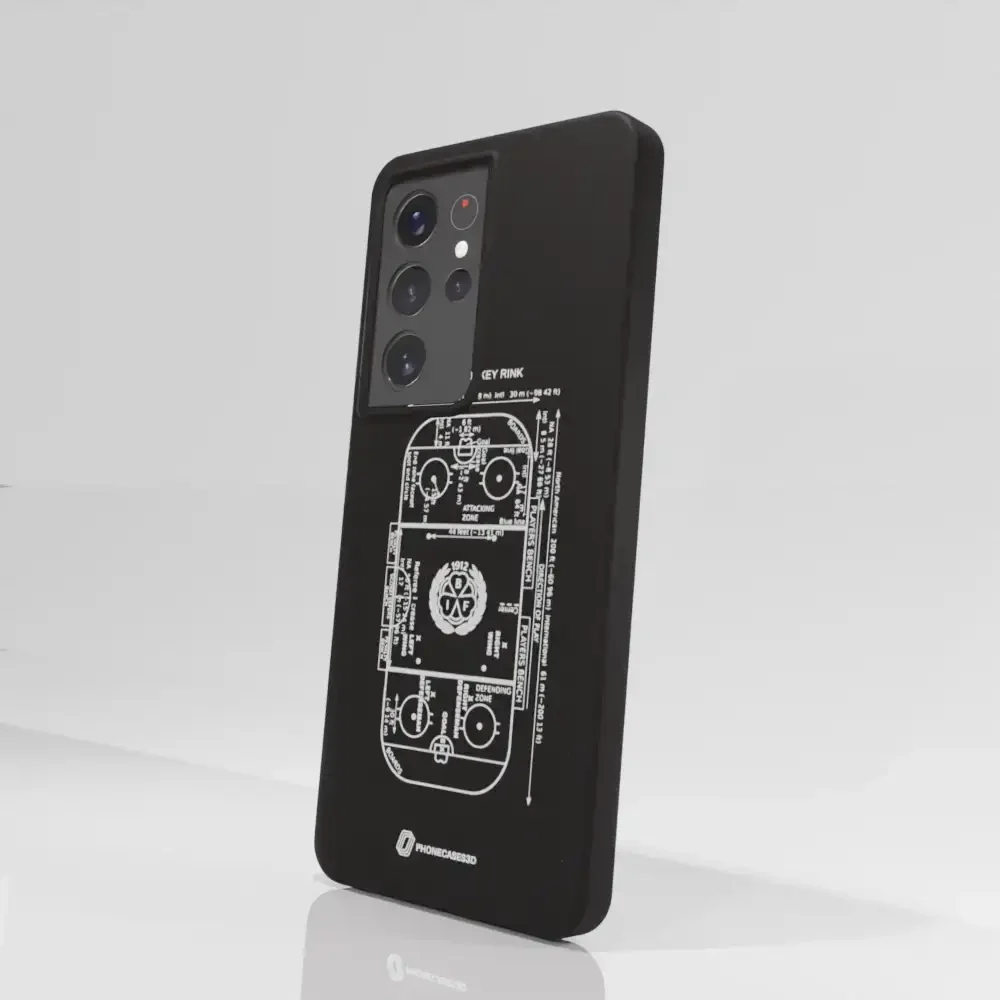 Official Brynäs IF Compostable Phone Case Sketch Hockey Field - Image 69