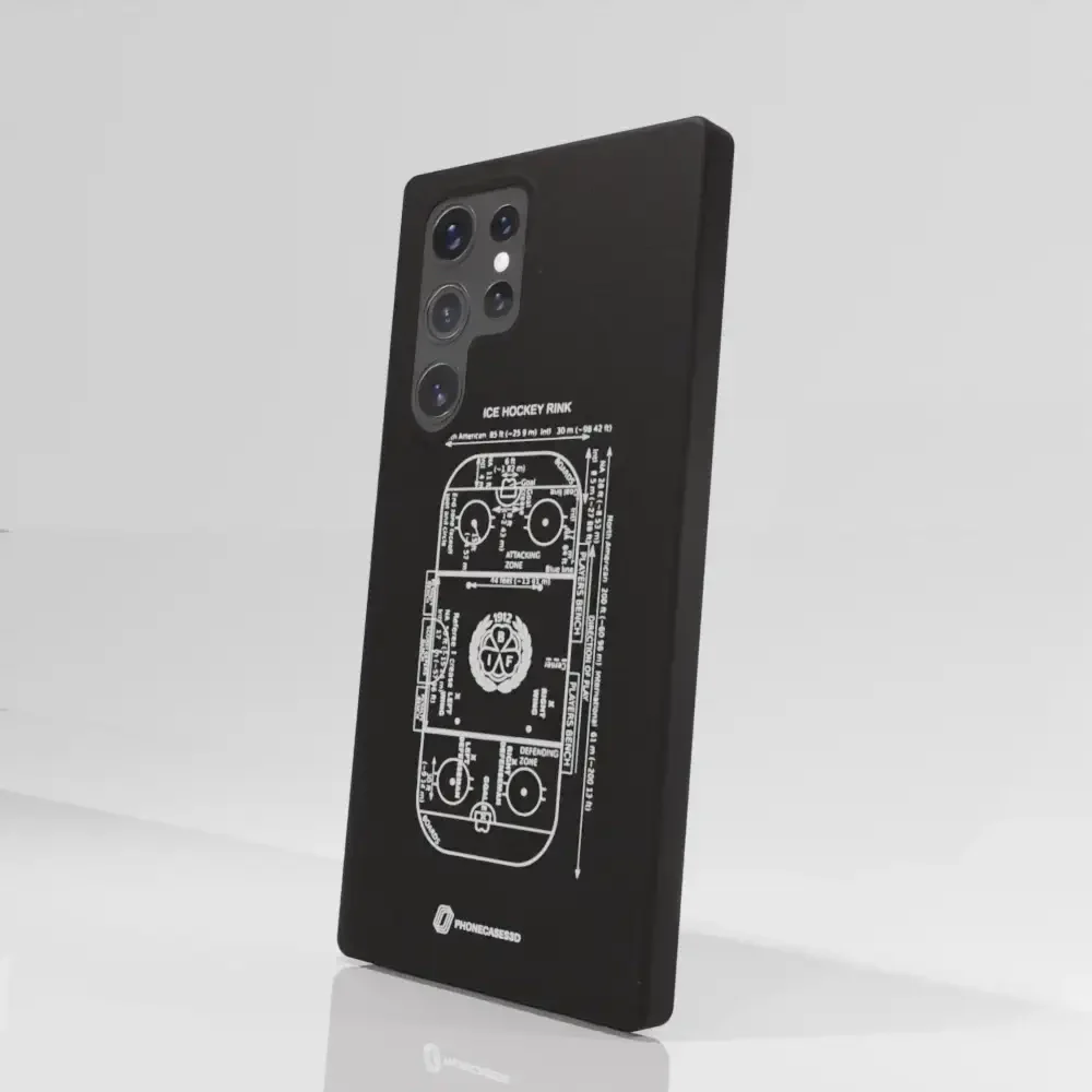 Official Brynäs IF Compostable Phone Case Sketch Hockey Field - Image 72