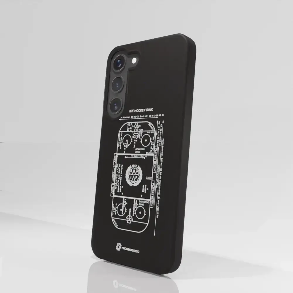 Official Brynäs IF Compostable Phone Case Sketch Hockey Field - Image 74