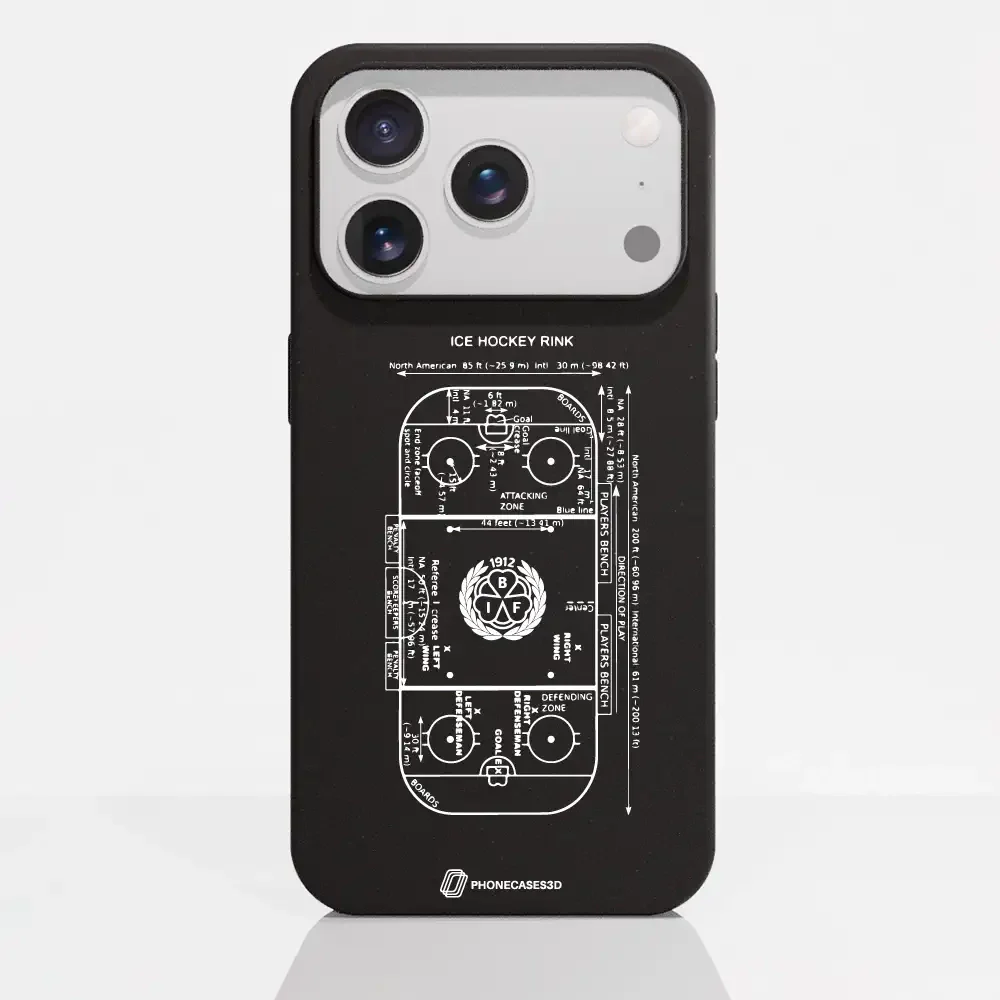 Official Brynäs IF Compostable Phone Case Sketch Hockey Field - Image 85